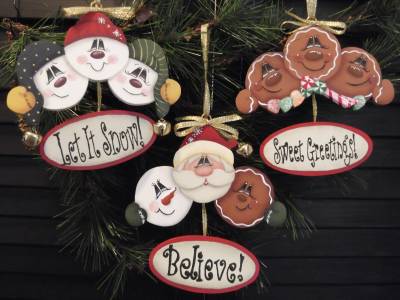 Happy Trio Ornament Set - Product Image